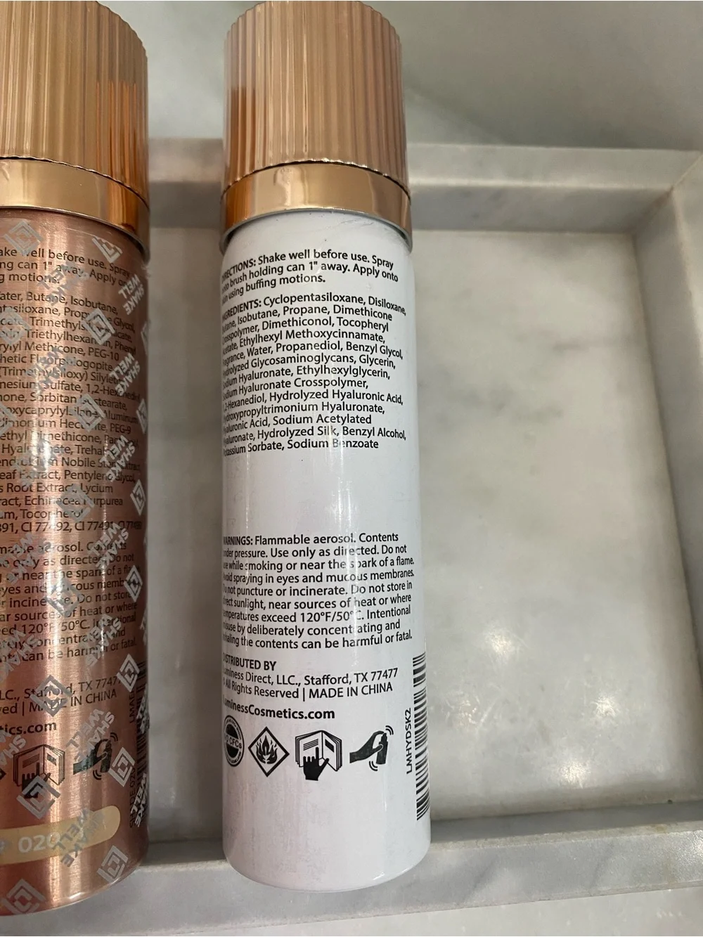 New Luminess Airbrush Spray Silk Foundation & Hydrating Primer set  fair 020